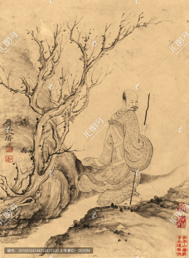 石濤,百開羅漢冊