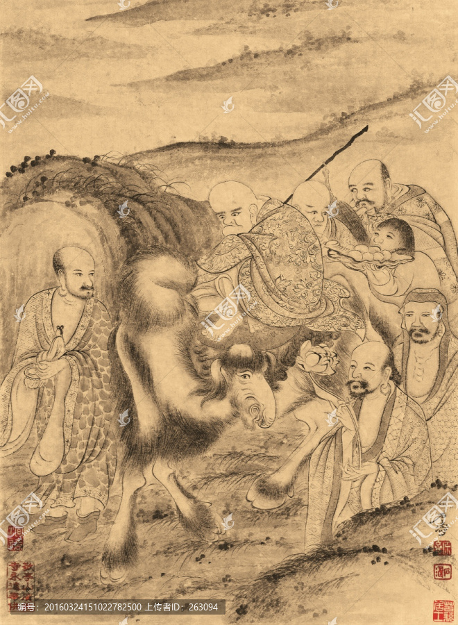 石濤,百開羅漢冊(cè)