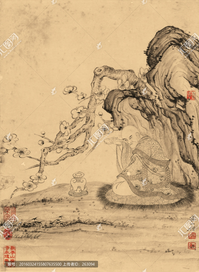 石濤,百開羅漢冊(cè)