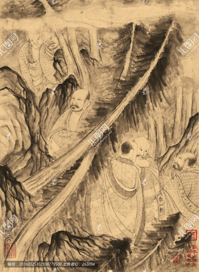 石濤,百開羅漢冊(cè)
