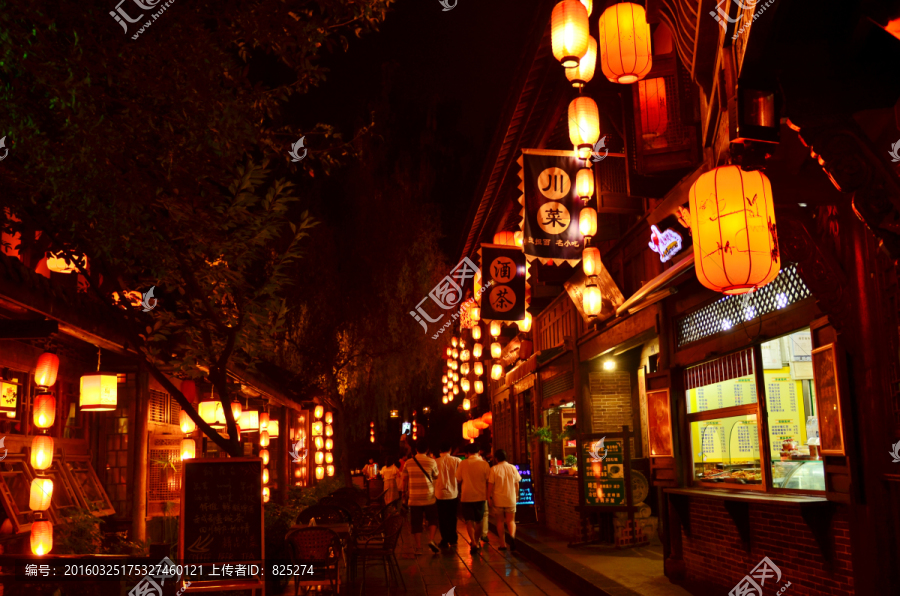 成都锦里夜景