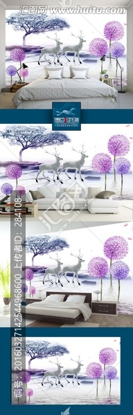 唯美時尚電視背景墻