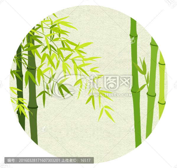 高清手繪 竹 竹子 裝飾畫
