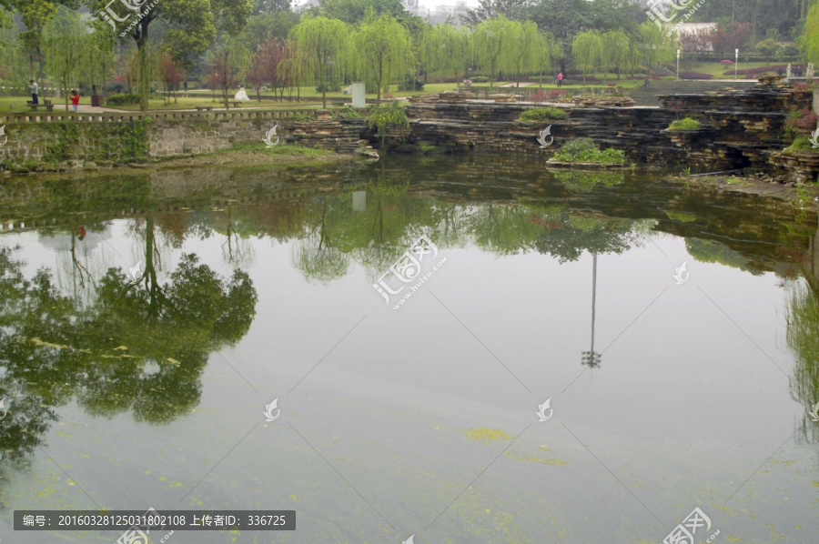 重庆大学,民主湖风光