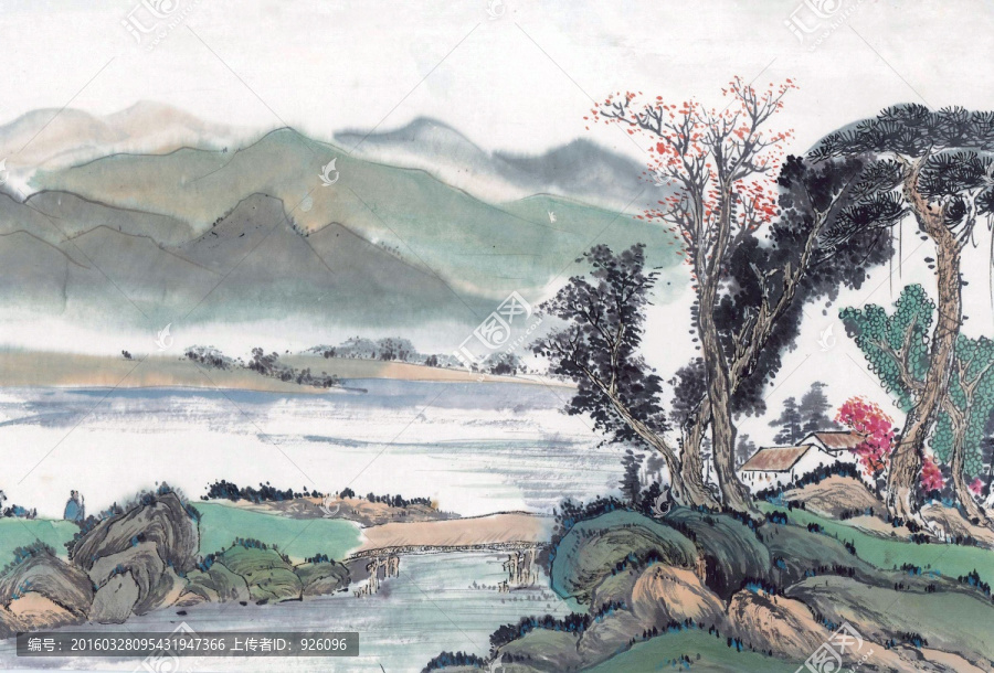 水墨畫,山水畫,國(guó)畫