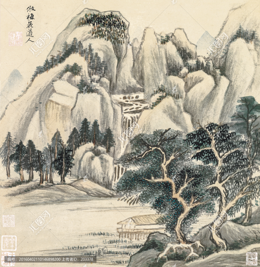 董其昌仿古山水冊