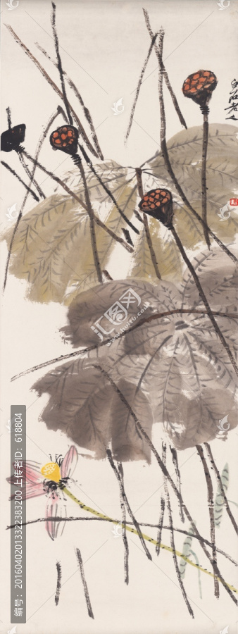 齊白石字畫,高清原畫掃描