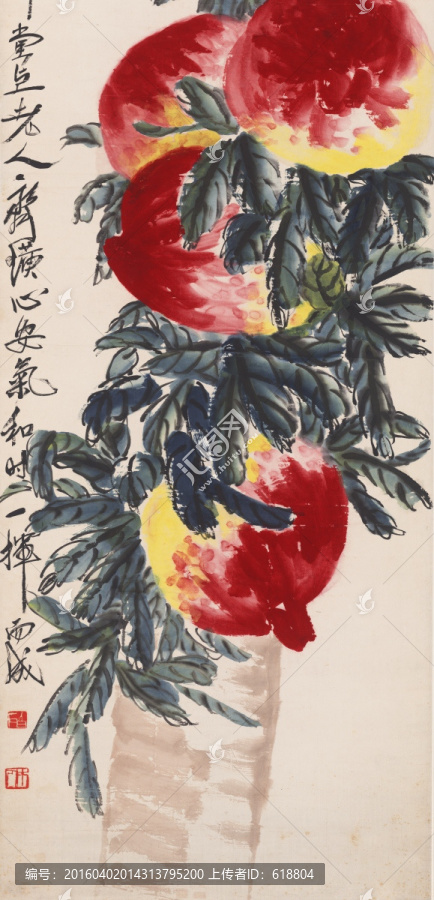 齊白石國畫,高清原畫掃描