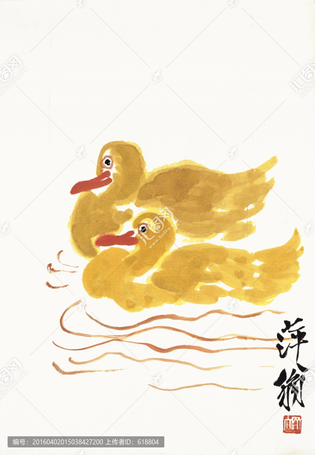 齊白石國畫,原件高清掃描