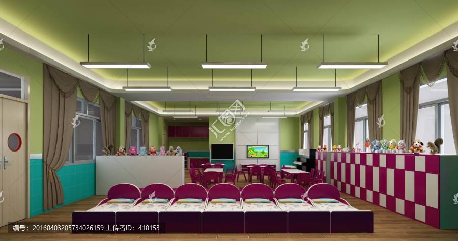 幼兒園托兒所教室效果圖