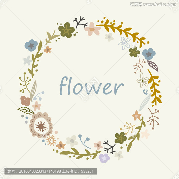 時尚花卉裝飾花環(huán)花邊