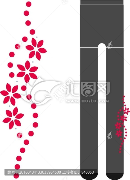 小花側(cè)退局部花,一體褲