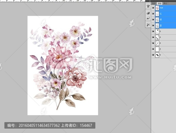 手繪花卉
