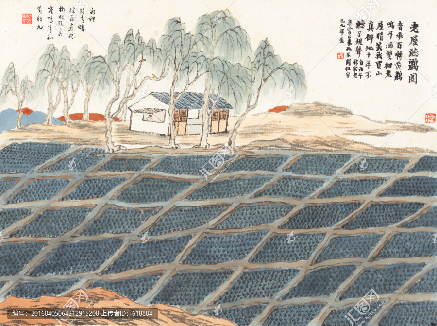 齐白石水墨国画,画廊品质