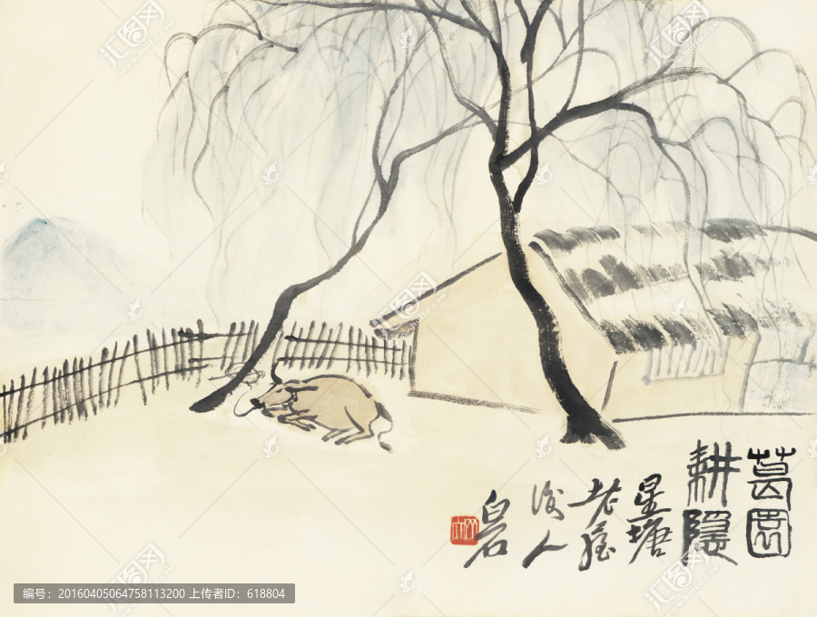 齊白石山水國(guó)畫(huà),畫(huà)廊品質(zhì)