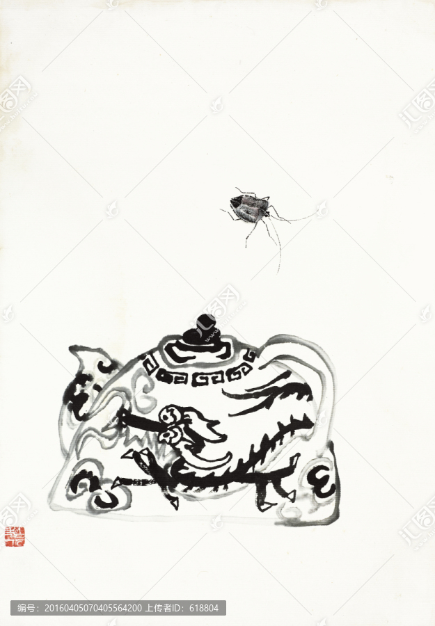 齊白石國畫,原件電分掃描高清圖