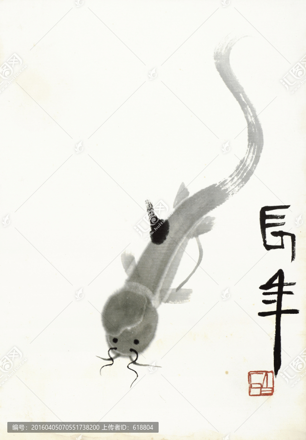 齊白石國畫,原件電分掃描高清圖