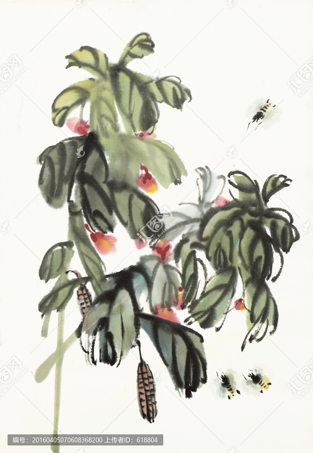 齊白石國(guó)畫,原件電分掃描高清圖