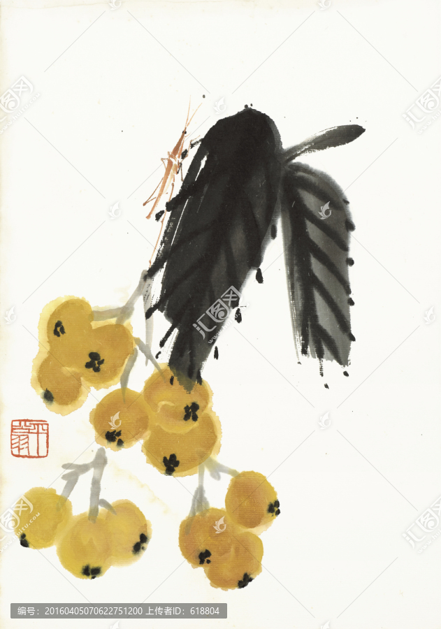 齊白石國(guó)畫(huà),原件電分掃描高清圖