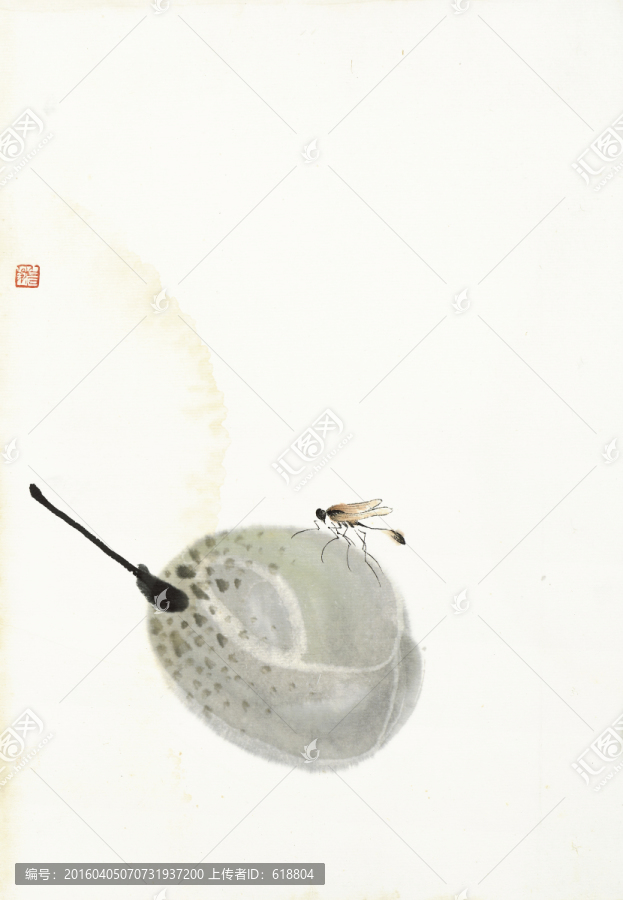 齊白石國畫,原件電分掃描高清圖