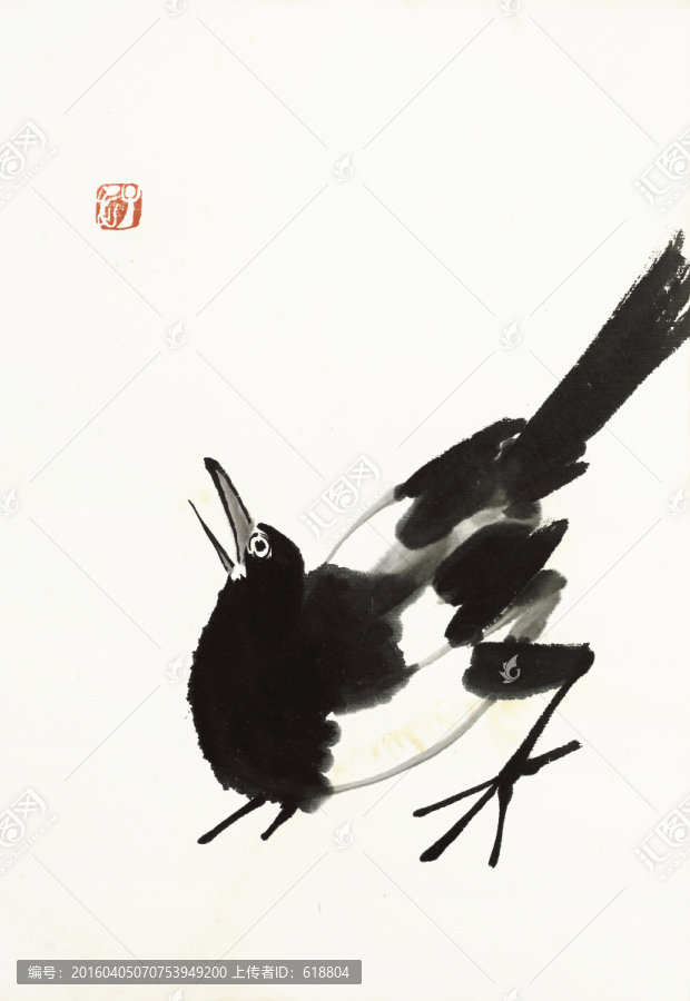 齊白石國畫,原件電分掃描高清圖