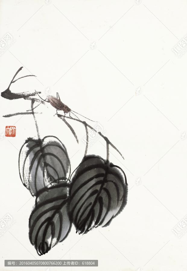 齊白石國(guó)畫(huà),原件電分掃描高清圖