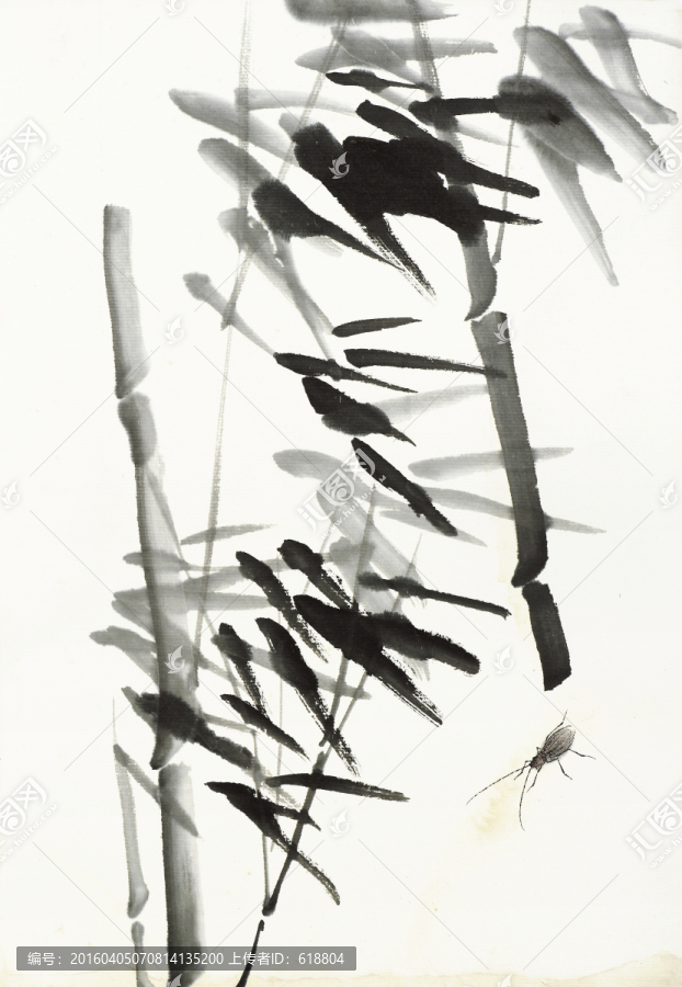 齊白石國畫,原件電分掃描高清圖