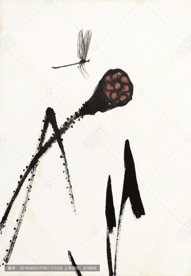 齊白石國畫,原件電分掃描高清圖