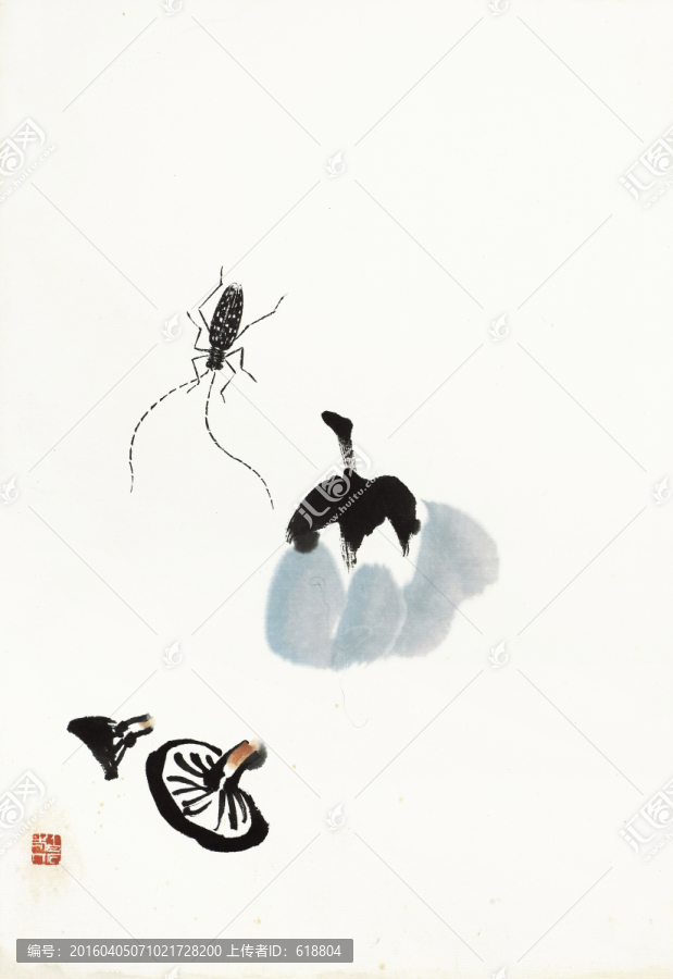 齊白石國(guó)畫(huà),原件電分掃描高清圖