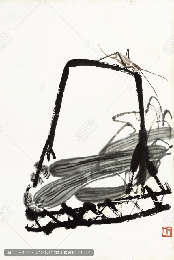齊白石國(guó)畫,原件電分掃描高清圖