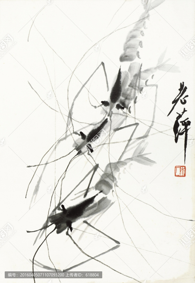 齊白石國(guó)畫(huà),原件電分掃描高清圖