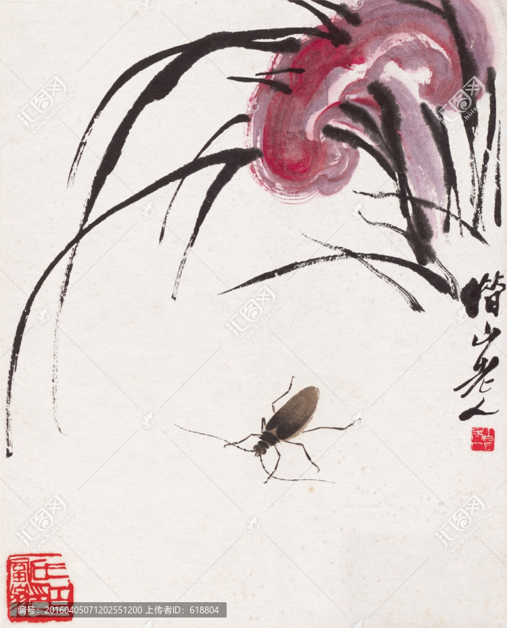 齊白石水墨畫,高清原畫掃描