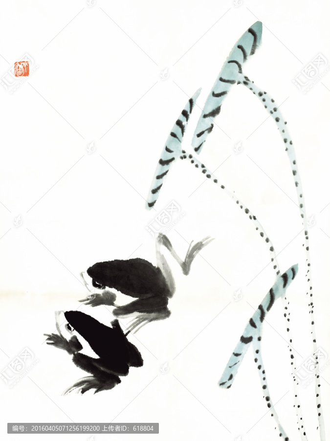 齊白石水墨畫,高清原畫掃描