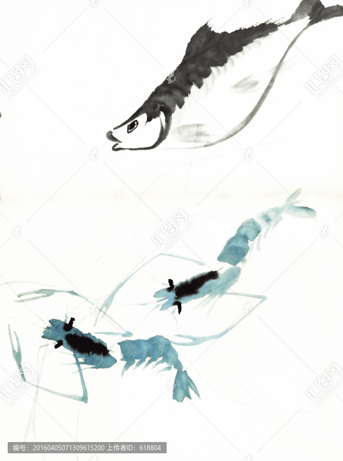 齊白石國畫,高清原畫掃描