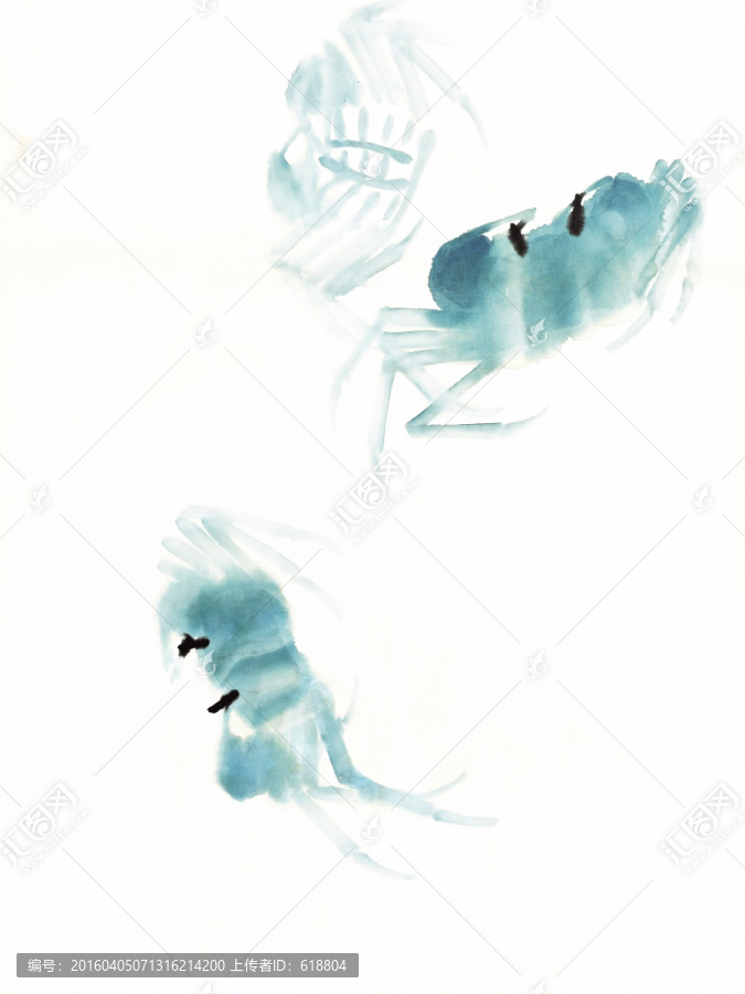 齊白石國畫,高清原畫掃描