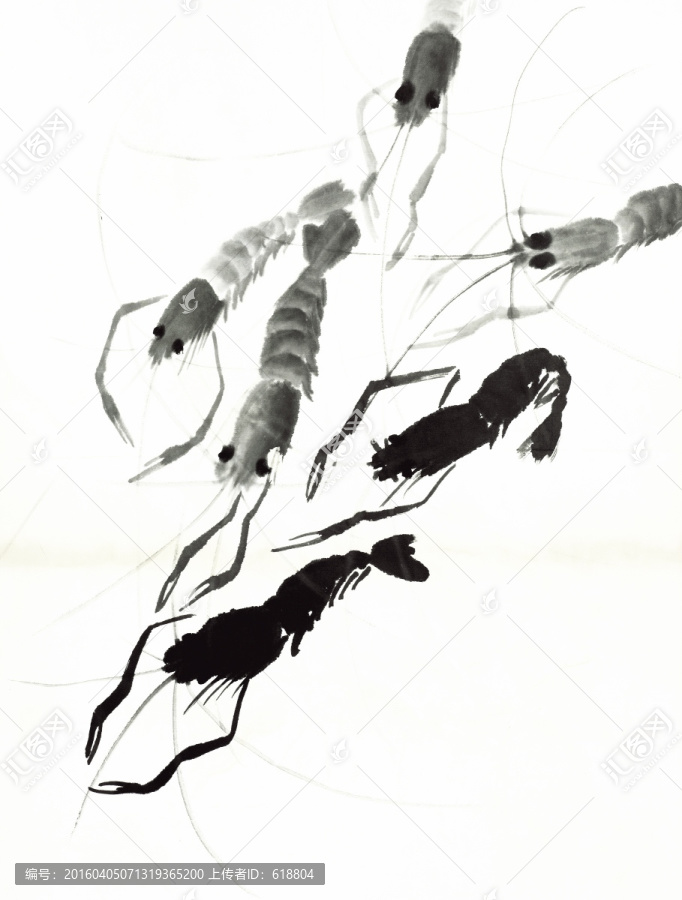 齊白石國畫,高清原畫掃描