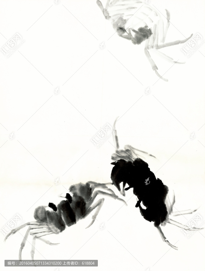 齊白石國畫,高清原畫掃描