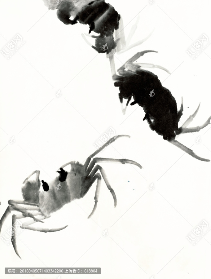 齊白石國畫,高清原畫掃描