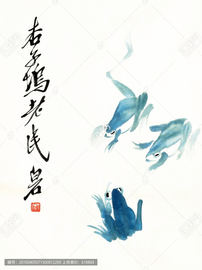 齊白石花鳥魚蝦,高清品質(zhì)