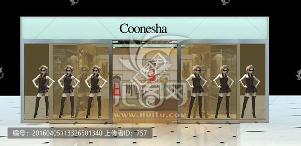 服裝店效果圖,門市效果圖