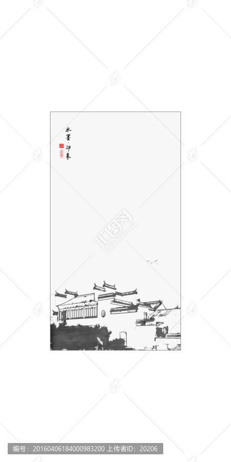 水墨畫,寫意國畫,裝飾畫未分層