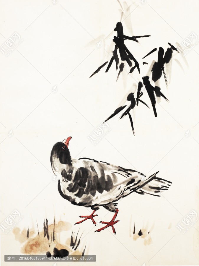 徐悲鴻國畫,博物館原畫掃描作品