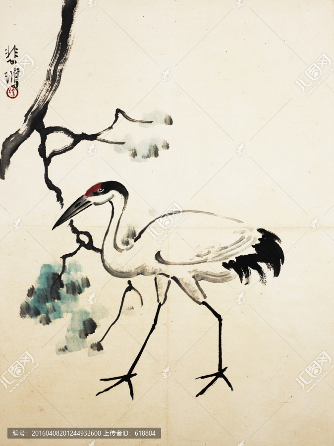 徐悲鴻國畫,博物館原畫掃描作品
