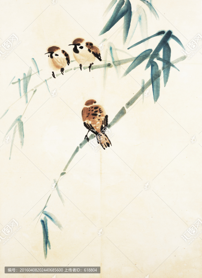 徐悲鴻國畫,博物館原畫掃描作品
