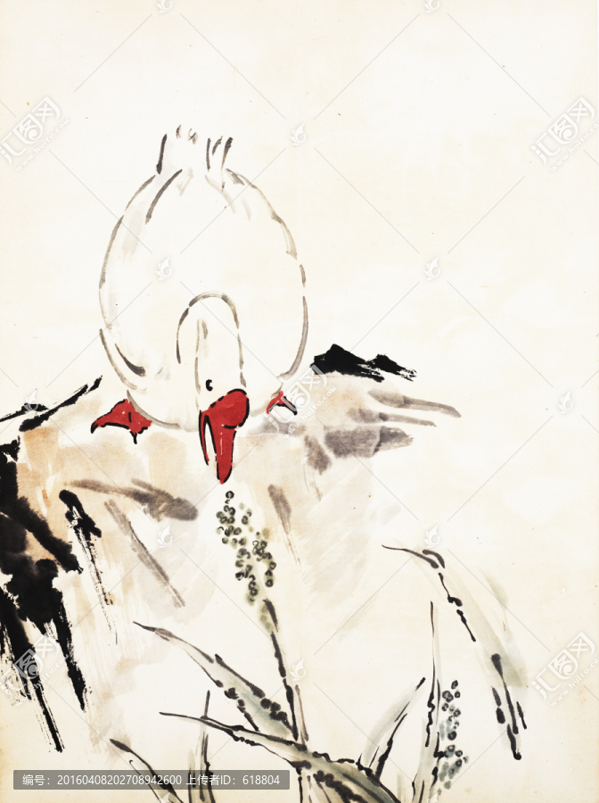 徐悲鴻國畫,博物館原畫掃描作品