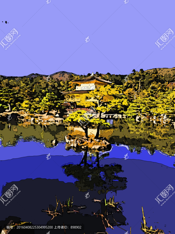 湖邊寺廟