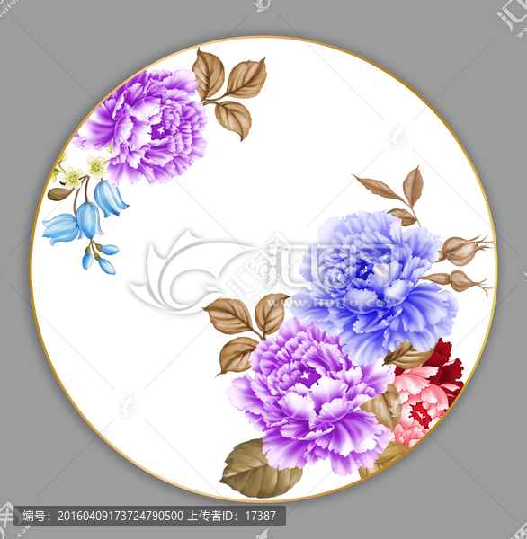 陶瓷花面