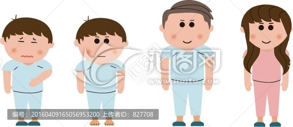 病人,病服,全家
