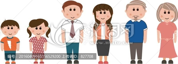 全家福,人物