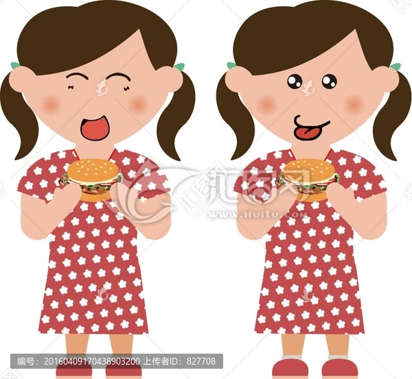 吃,男孩,人物